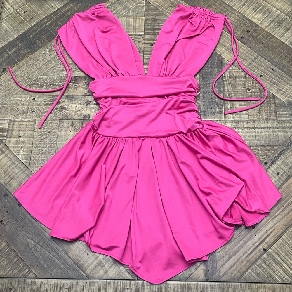 Monaco Pink Mini Dress